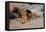 Lion Reclining in a Rocky Landscape-Wilhelm Kuhnert-Framed Stretched Canvas