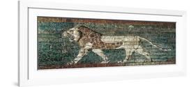 Lion Representing Ishtar, Frieze from the Processional Way Leading to the Great Temple at Babylon-null-Framed Premium Giclee Print