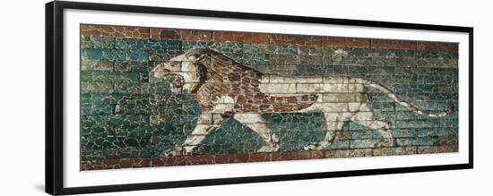 Lion Representing Ishtar, Frieze from the Processional Way Leading to the Great Temple at Babylon-null-Framed Premium Giclee Print