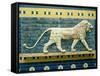 Lion Representing Ishtar, from Babylon, 625-539 BC (Enamelled Bricks)-null-Framed Stretched Canvas