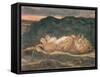 Lion Resting on His Back-Antoine Louis Barye-Framed Stretched Canvas