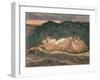 Lion Resting on His Back-Antoine Louis Barye-Framed Giclee Print