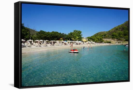Lion Rock Beach, St. Kitts, St. Kitts and Nevis-Robert Harding-Framed Stretched Canvas