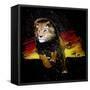 Lion Running-null-Framed Stretched Canvas