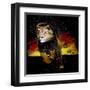 Lion Running-null-Framed Art Print