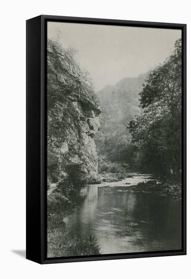 Lion's Face Rock, Dovedale-null-Framed Stretched Canvas