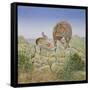 Lion's Hotel-Ditz-Framed Stretched Canvas