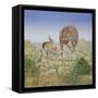Lion's Hotel-Ditz-Framed Stretched Canvas