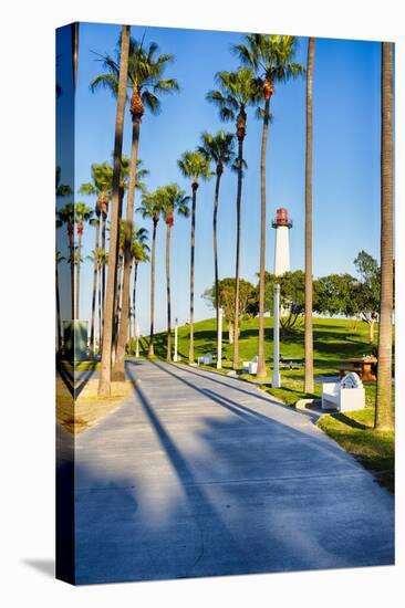 Lion's Lighthouse in Long Beach, California-George Oze-Stretched Canvas