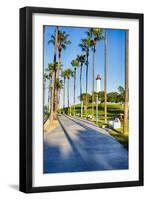 Lion's Lighthouse in Long Beach, California-George Oze-Framed Premium Photographic Print