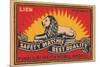 Lion Safety Matches Best Quality-null-Mounted Premium Giclee Print