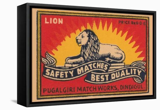 Lion Safety Matches Best Quality-null-Framed Stretched Canvas