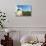 Lion Statue and Temple on Bagan Plain, Bagan (Pagan), Myanmar (Burma), Asia-Christian Kober-Photographic Print displayed on a wall