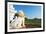 Lion Statue and Temple on Bagan Plain, Bagan (Pagan), Myanmar (Burma), Asia-Christian Kober-Framed Photographic Print