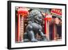 Lion Statue at Wong Tai Sin Temple, Wong Tai Sin, Kowloon, Hong Kong, China, Asia-Ian Trower-Framed Photographic Print