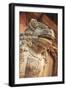 Lion Statue, Durbar Square, Patan, UNESCO World Heritage Site, Kathmandu, Nepal, Asia-Ian Trower-Framed Photographic Print