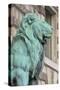 Lion Statue Of The Lions Gate Of The Louvre-Cora Niele-Stretched Canvas