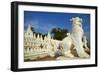 Lion Statue, Paya Settawya Temple, Mingun, Sagaing, Myanmar (Burma), Asia-Tuul-Framed Photographic Print