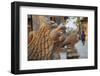 Lion Statues Outside Gorakhnath Temple at Pashupatinath Temple-Ian Trower-Framed Photographic Print