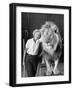 Lion Tamer Judy Allen, Standing Beside Her Beloved Lion Friend-Loomis Dean-Framed Photographic Print