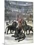 Lion Taming at the L'Hippodrome, Paris, 1891-Henri Meyer-Mounted Giclee Print