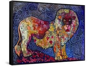 Lion The King-Oxana Zaika-Framed Stretched Canvas