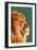 Lion Up Close-Lantern Press-Framed Art Print