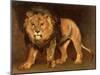 Lion Walking-Théodore Géricault-Mounted Giclee Print
