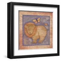 Lion-Beth Logan-Framed Art Print