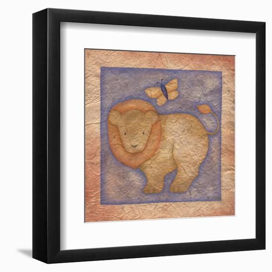 Lion-Beth Logan-Framed Art Print