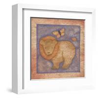 Lion-Beth Logan-Framed Art Print