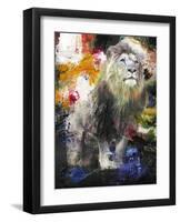 Lion-Design Fabrikken-Framed Art Print