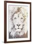 Lion-Paula Belle Flores-Framed Art Print