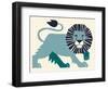 Lion-null-Framed Giclee Print