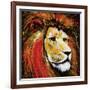 Lion-null-Framed Art Print