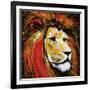 Lion-null-Framed Art Print