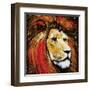 Lion-null-Framed Art Print