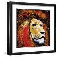 Lion-null-Framed Art Print