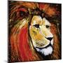 Lion-null-Mounted Art Print