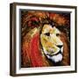 Lion-null-Framed Art Print