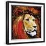 Lion-null-Framed Art Print