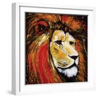 Lion-null-Framed Art Print