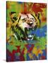 Lion-Abstract Graffiti-Stretched Canvas