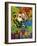 Lion-Abstract Graffiti-Framed Giclee Print