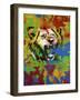 Lion-Abstract Graffiti-Framed Giclee Print