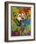 Lion-Abstract Graffiti-Framed Giclee Print