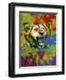 Lion-Abstract Graffiti-Framed Giclee Print