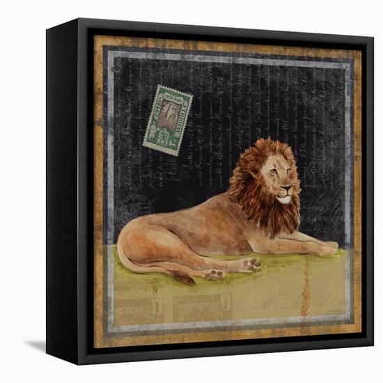 Lion-Lisa Ven Vertloh-Framed Stretched Canvas