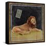 Lion-Lisa Ven Vertloh-Framed Stretched Canvas