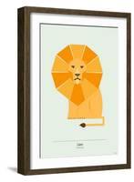 Lion-Tomas Design-Framed Art Print